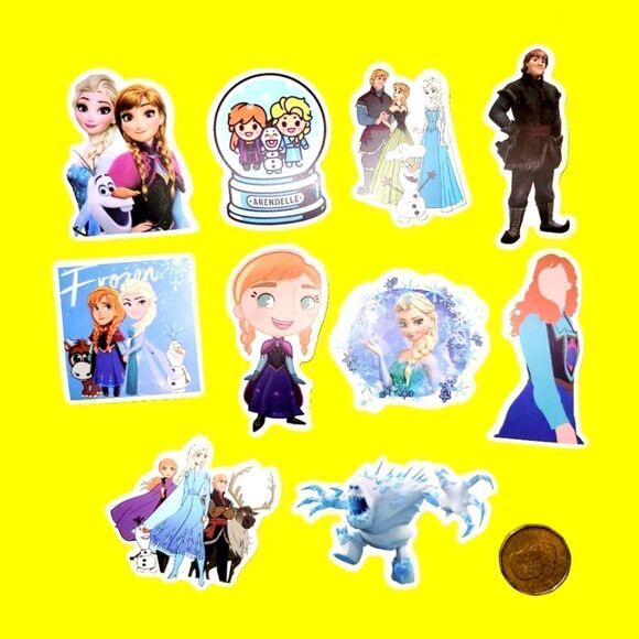 3/$20 Brand New 10x Disney Frozen Waterproof Stickers - Picture 1 of 1
